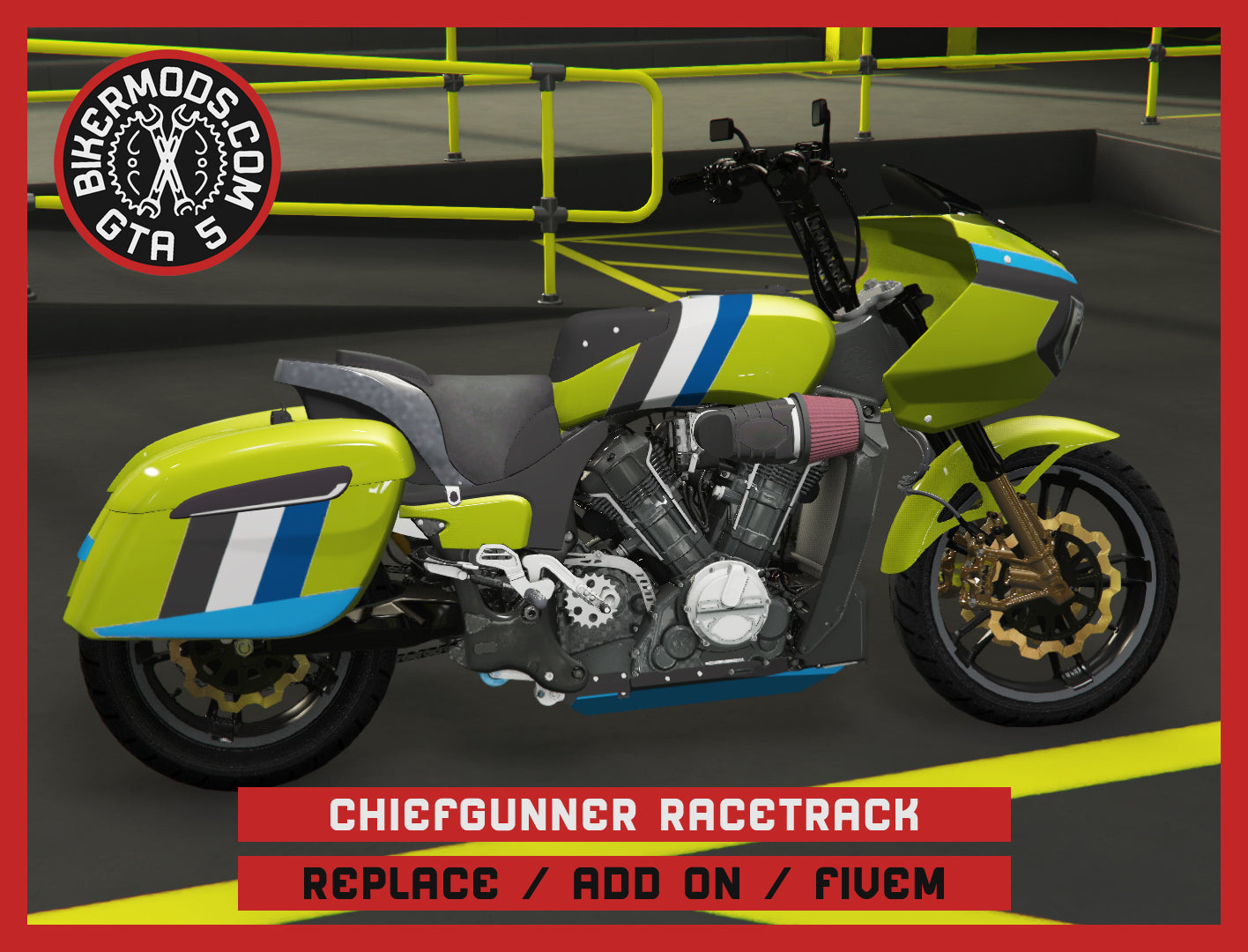 Chiefgunner Racetrack Edition (Replace / Add On / FiveM) 260k Poly