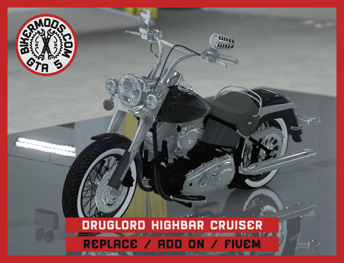 Druglord Highbar Cruiser (Replace / Add On / FiveM) 225k Poly