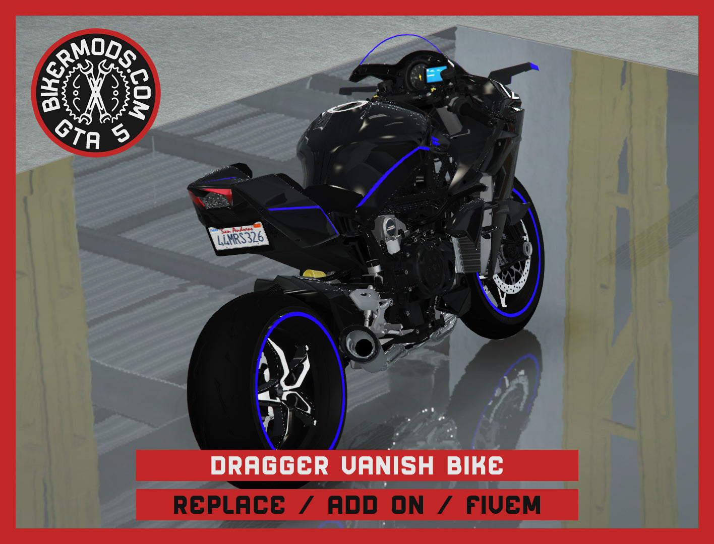 Dragger Vanish Bike (Replace / Add On / FiveM) 195k Poly
