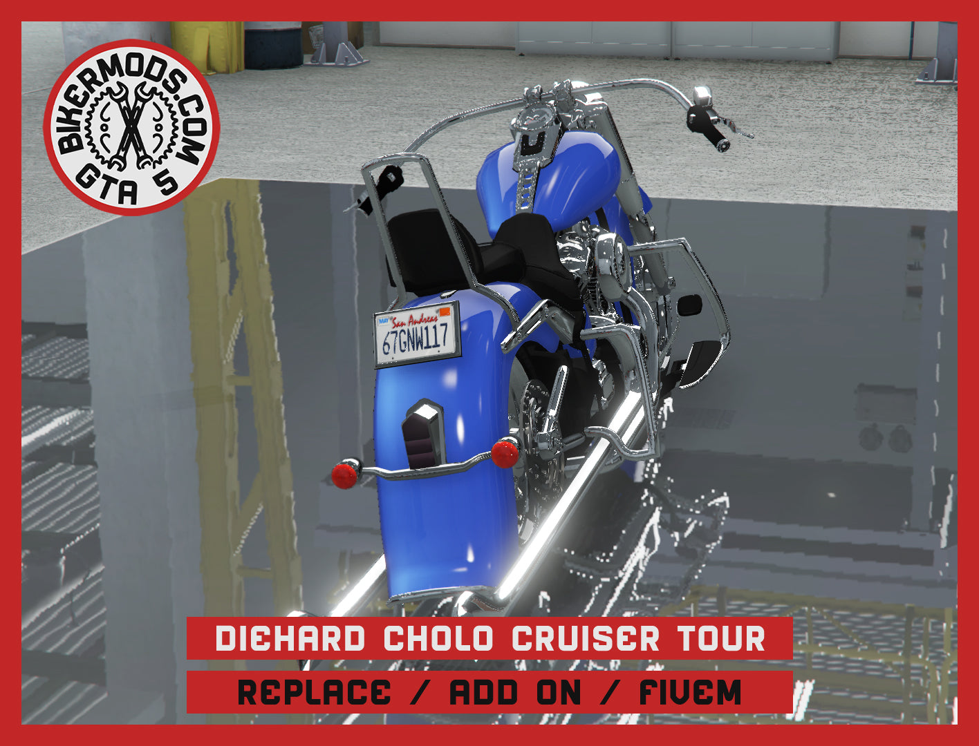 Diehard Cholo Cruiser Touring (Replace / Add On / FiveM) 251k Poly