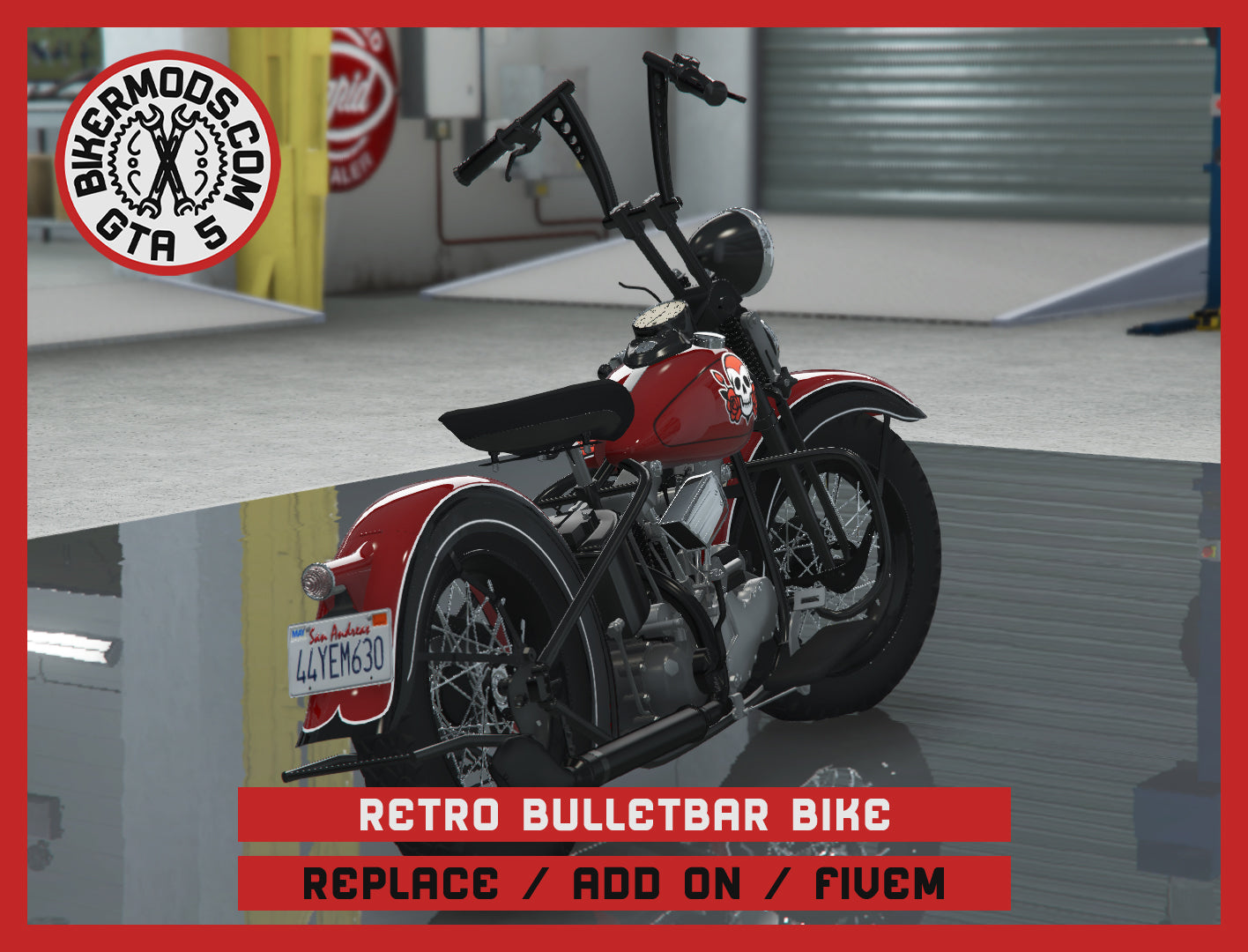 Retro Bulletbar Bike (Replace / Add On / FiveM) 289k Poly