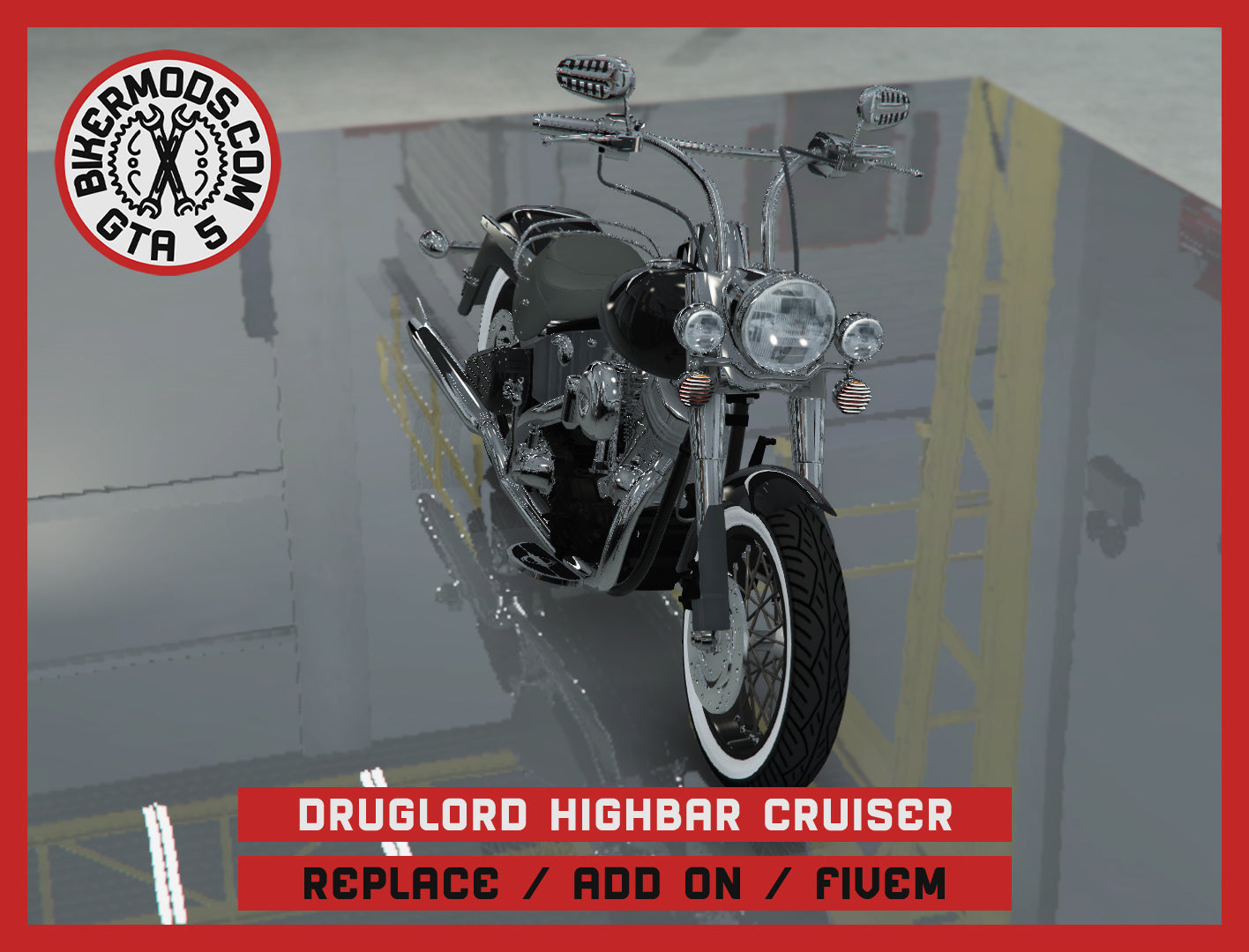 Druglord Highbar Cruiser (Replace / Add On / FiveM) 225k Poly