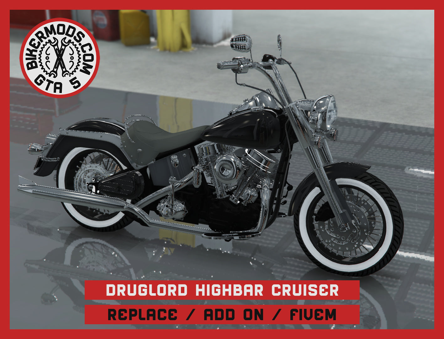 Druglord Highbar Cruiser (Replace / Add On / FiveM) 225k Poly