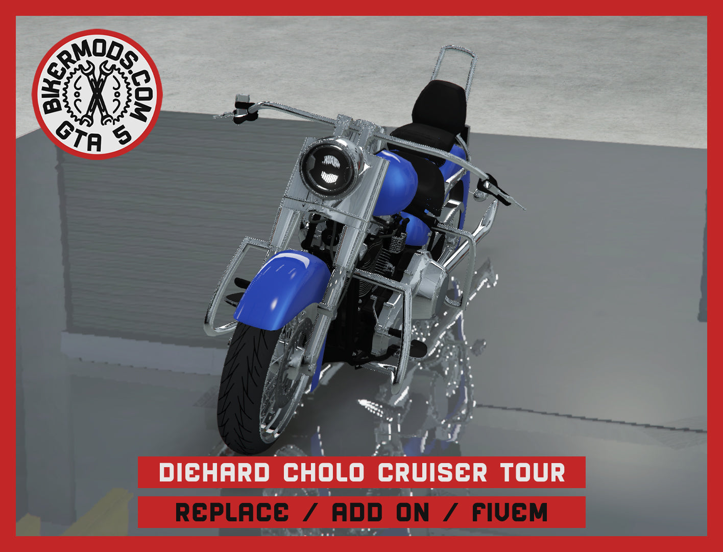Diehard Cholo Cruiser Touring (Replace / Add On / FiveM) 251k Poly