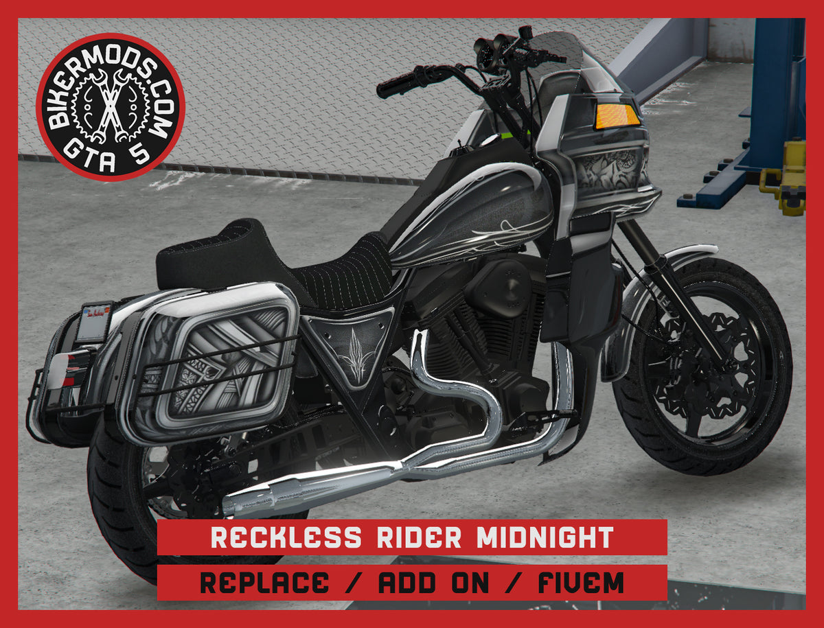 Reckless Rider Bike Deluxe Midnight (Replace / Add On / FiveM) 340k Poly