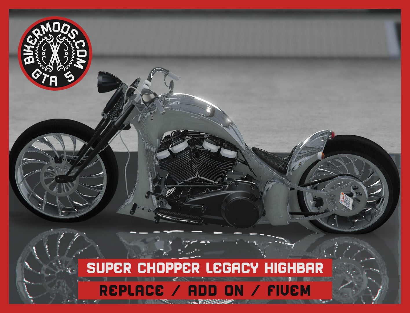 Super Chopper Legacy Highbar (Replace / Add On / FiveM) 307k Poly