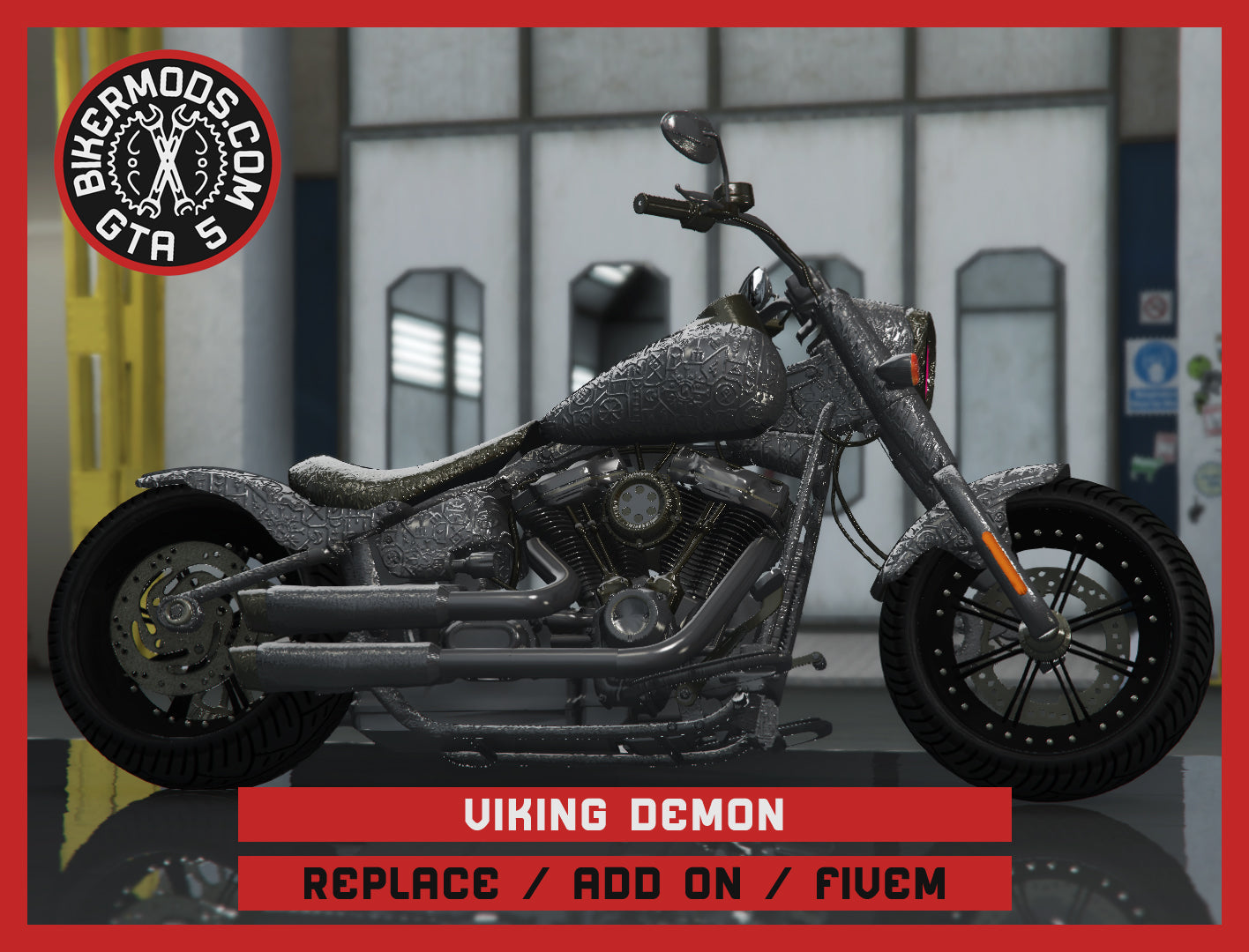 Viking Chrome Demon (Replace / Add On / FiveM) 236k Poly