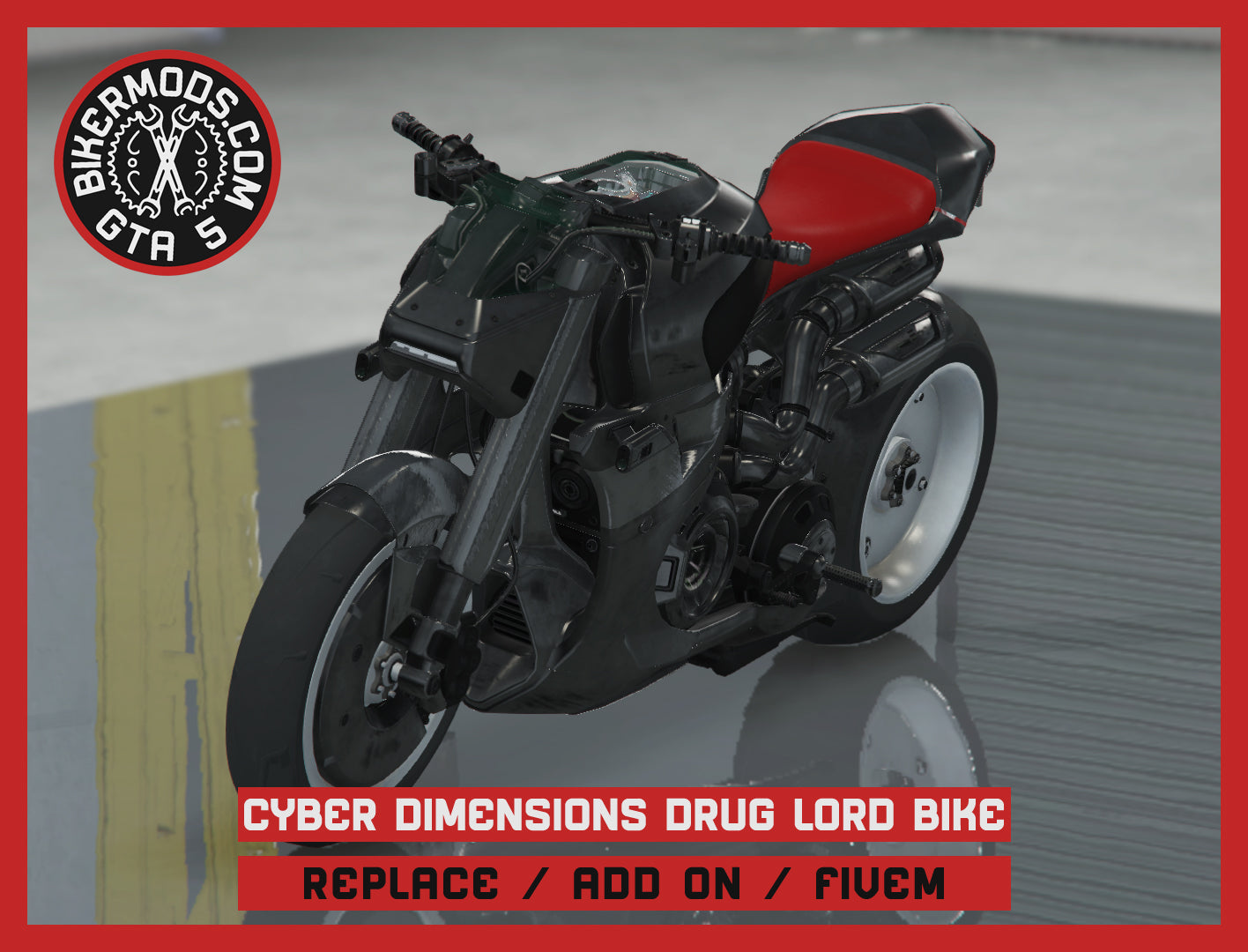Cyber Dimensions Drug Lord Bike (Replace / Add On / FiveM) 81k Poly