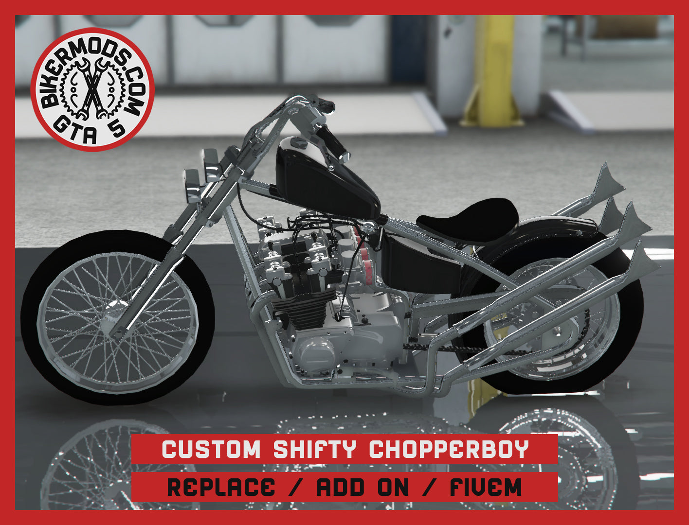 Custom Shifty Chopperboy (Replace / Add On / FiveM) 145k Poly