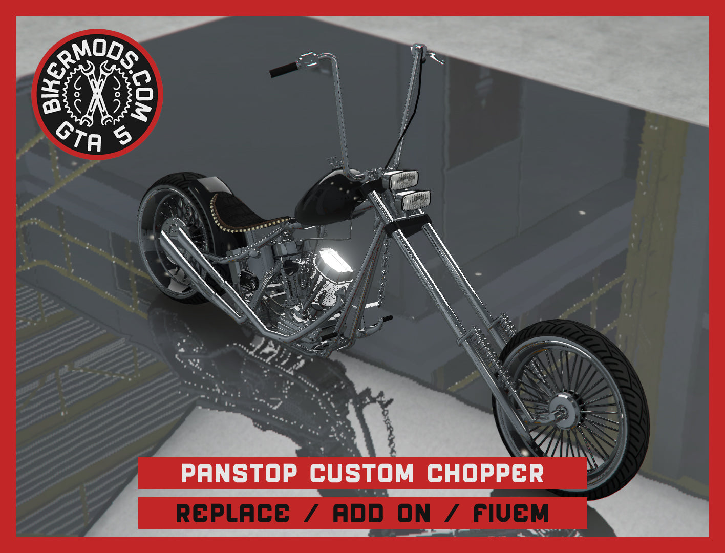 Panstop Custom Chopper (Replace / Add On / FiveM) 200k Poly