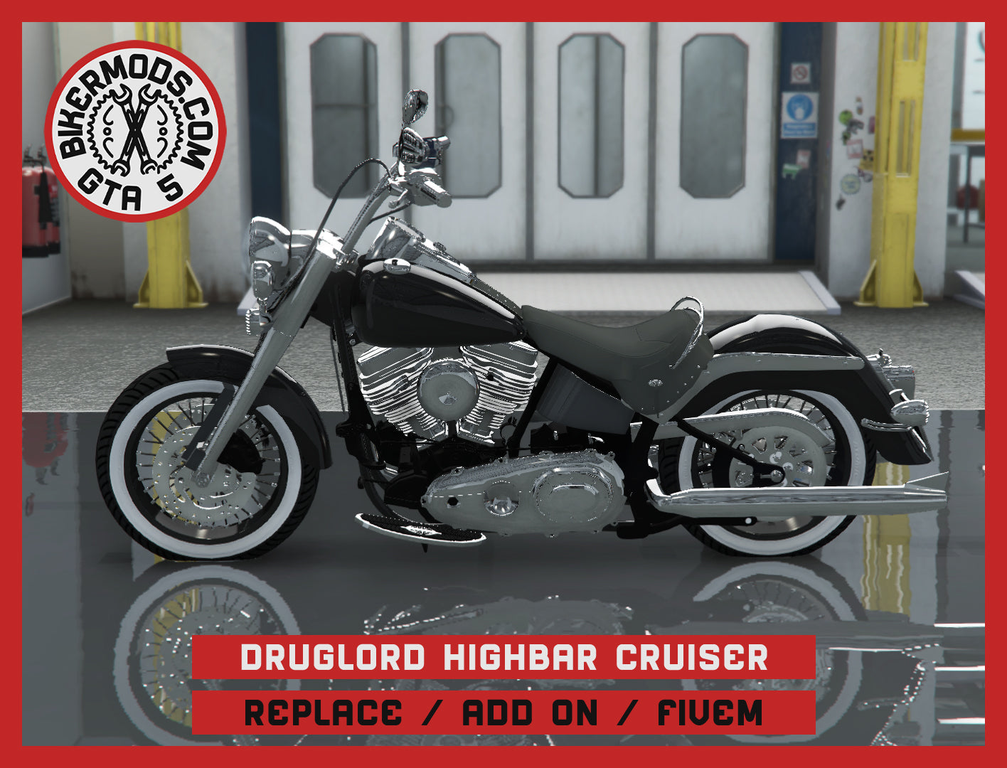 Druglord Highbar Cruiser (Replace / Add On / FiveM) 225k Poly