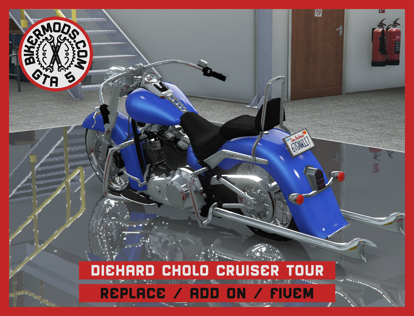 Diehard Cholo Cruiser Touring (Replace / Add On / FiveM) 251k Poly