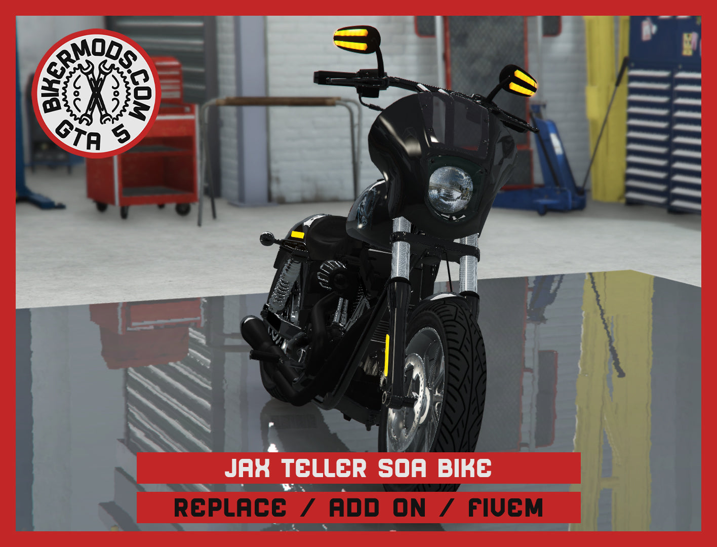 Jax Teller Replica Bike Sons of Anarchy SOA (Replace / Add On / FiveM) 213k Poly