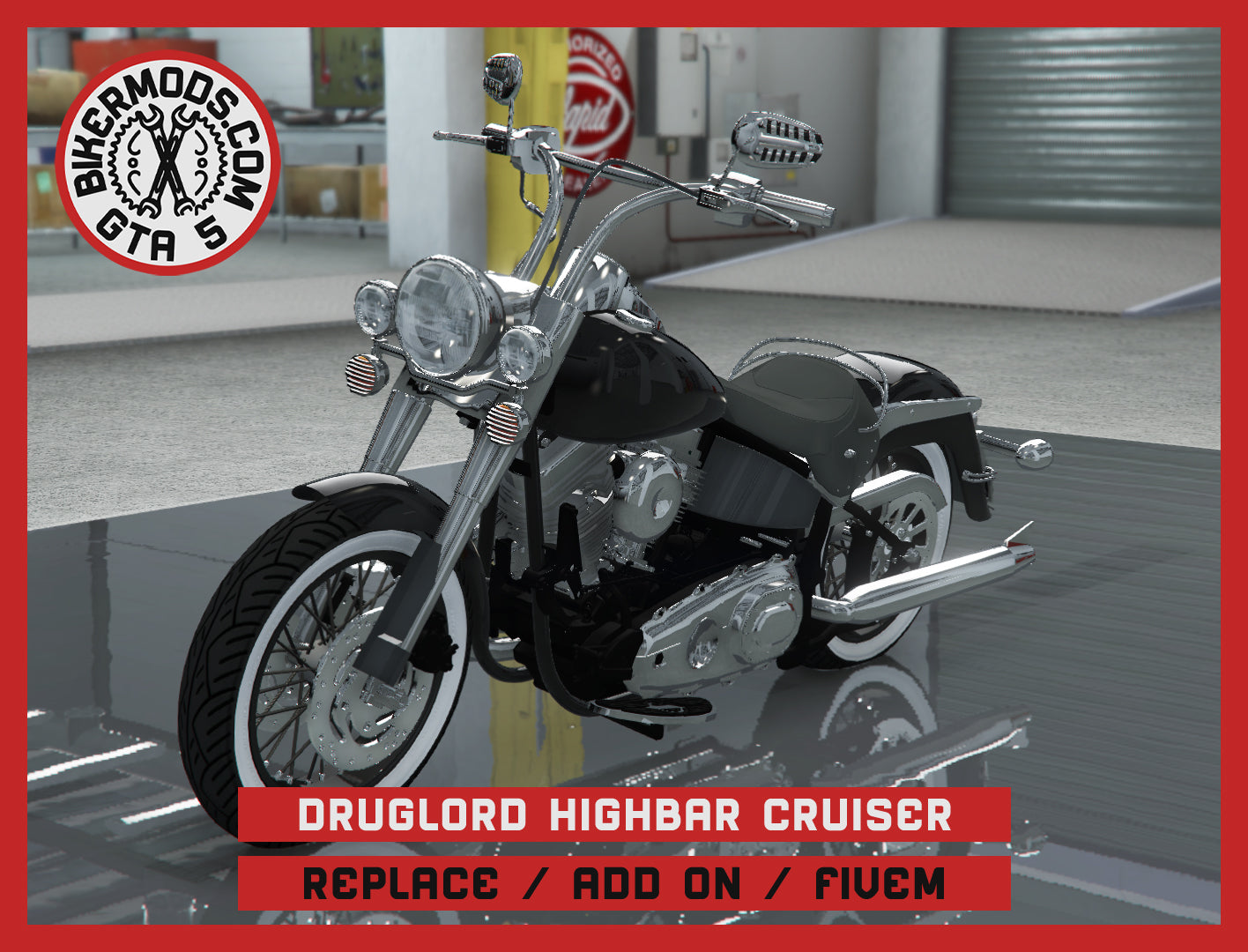 Druglord Highbar Cruiser (Replace / Add On / FiveM) 225k Poly