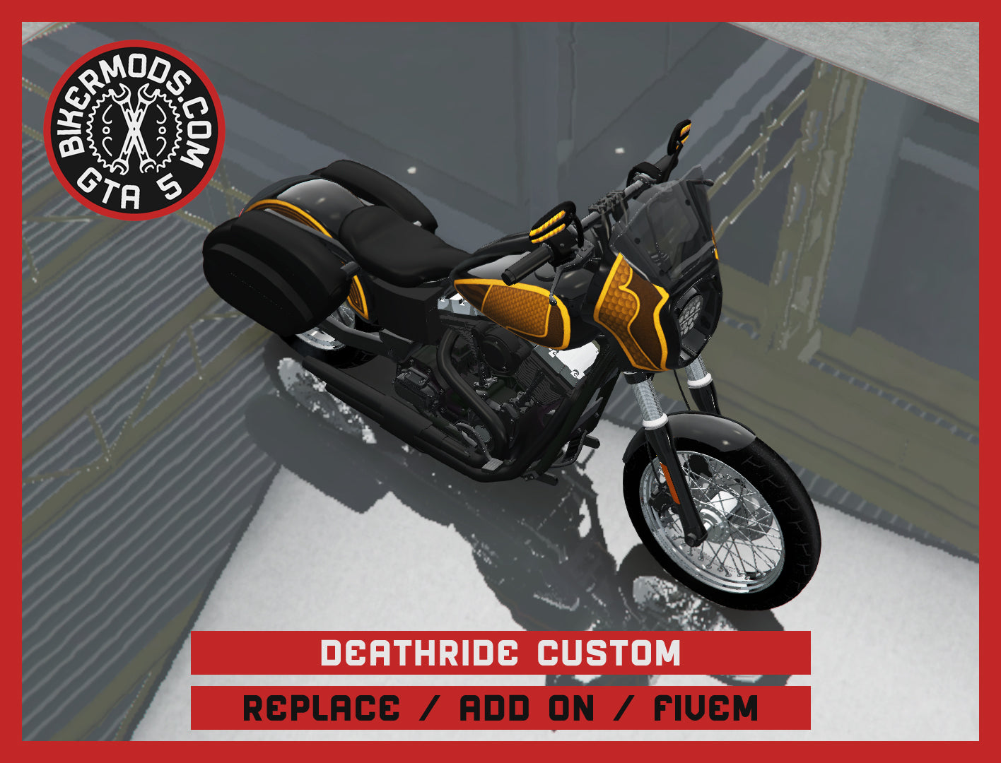 Deathride Custom (Replace / Add On / FiveM) 348k Poly