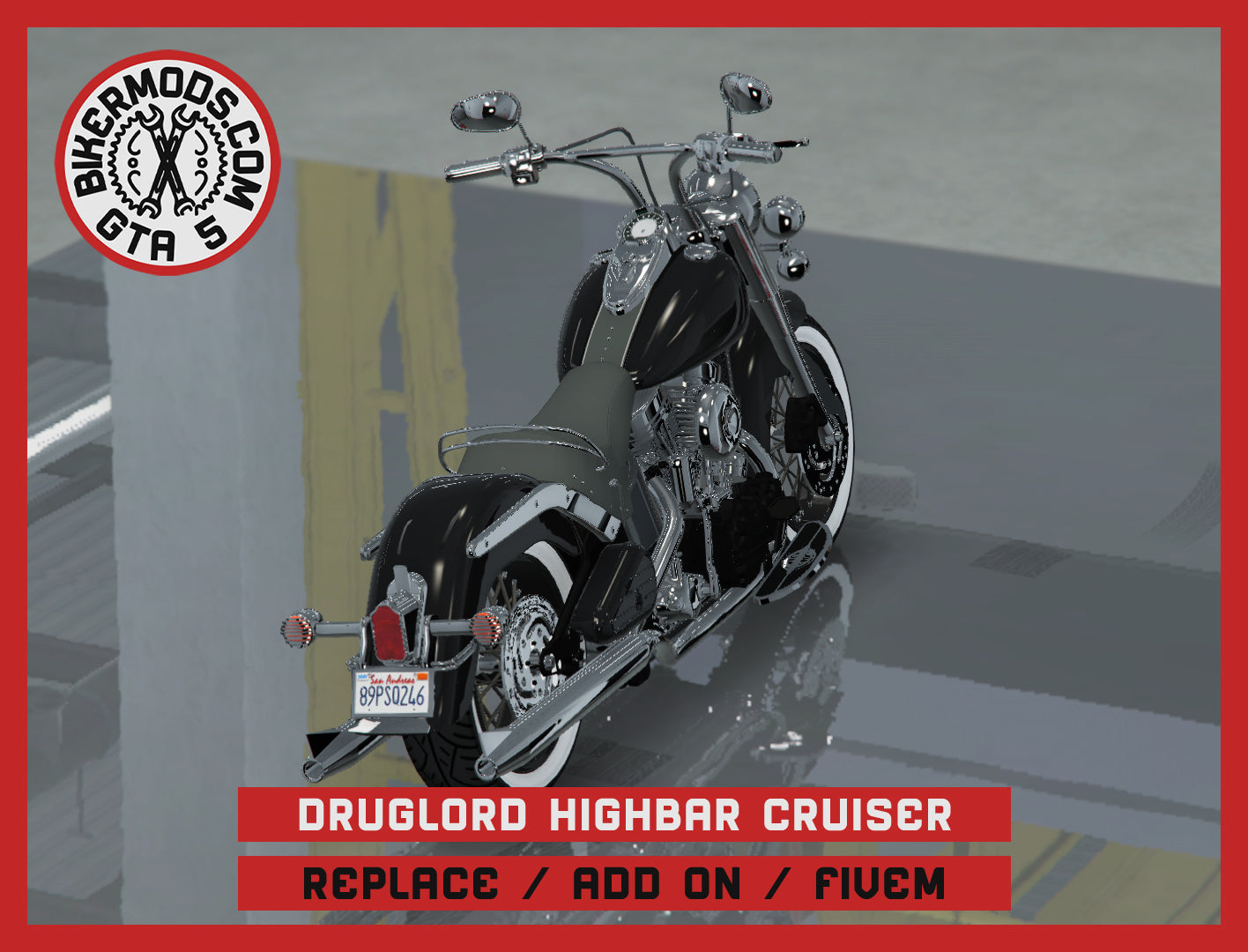 Druglord Highbar Cruiser (Replace / Add On / FiveM) 225k Poly