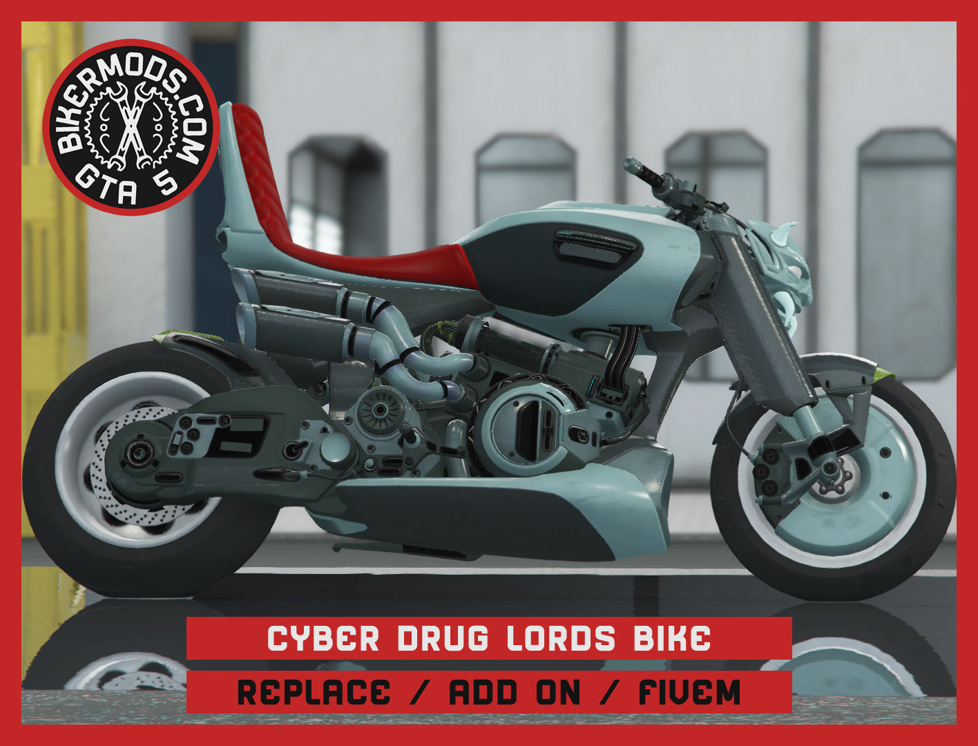 Cyber Drug Lords Bike (Replace / Add On / FiveM) 80k Poly