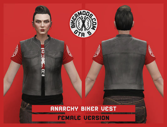 Anarchy Biker Vest (Female) Open Style