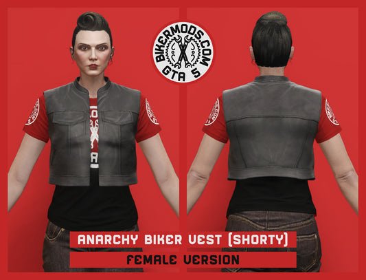 Anarchy Biker Vest (Female) Shorty Style