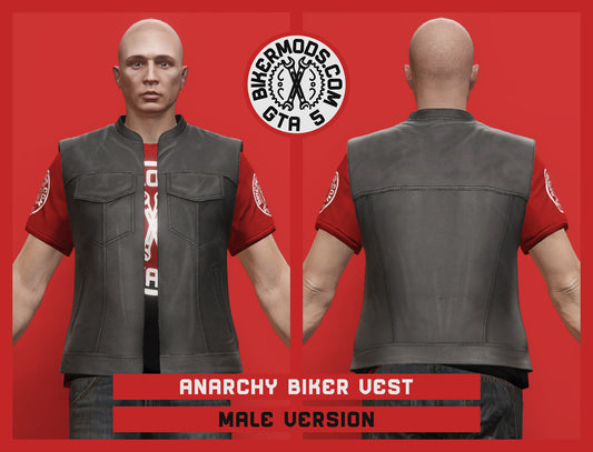 Anarchy Biker Vest (Male) Open Style