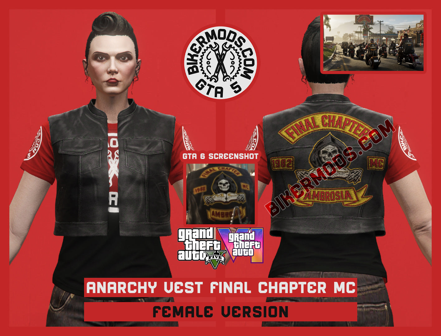 Anarchy Vest (Female) Final Chapter MC Ambrosia