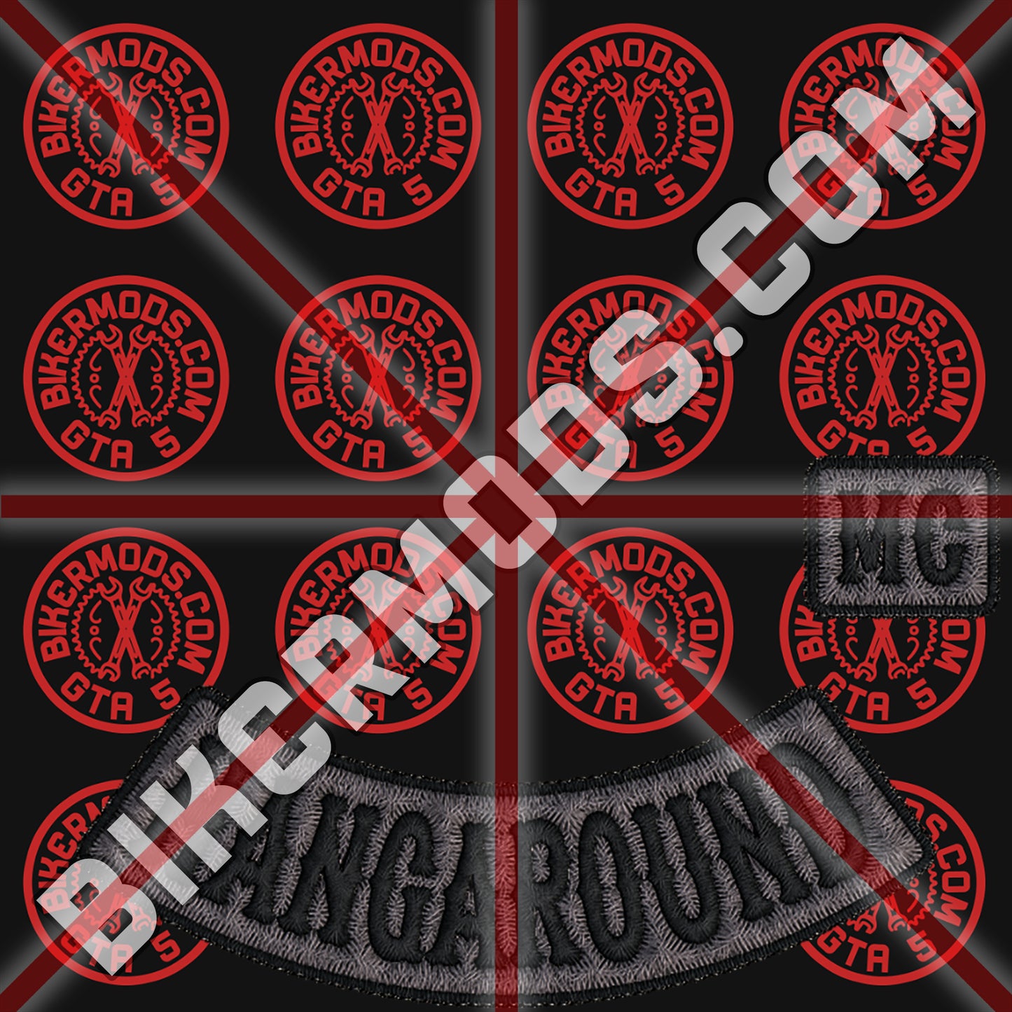 Angels of Death MC (Hangaround) Dirty Worn Style