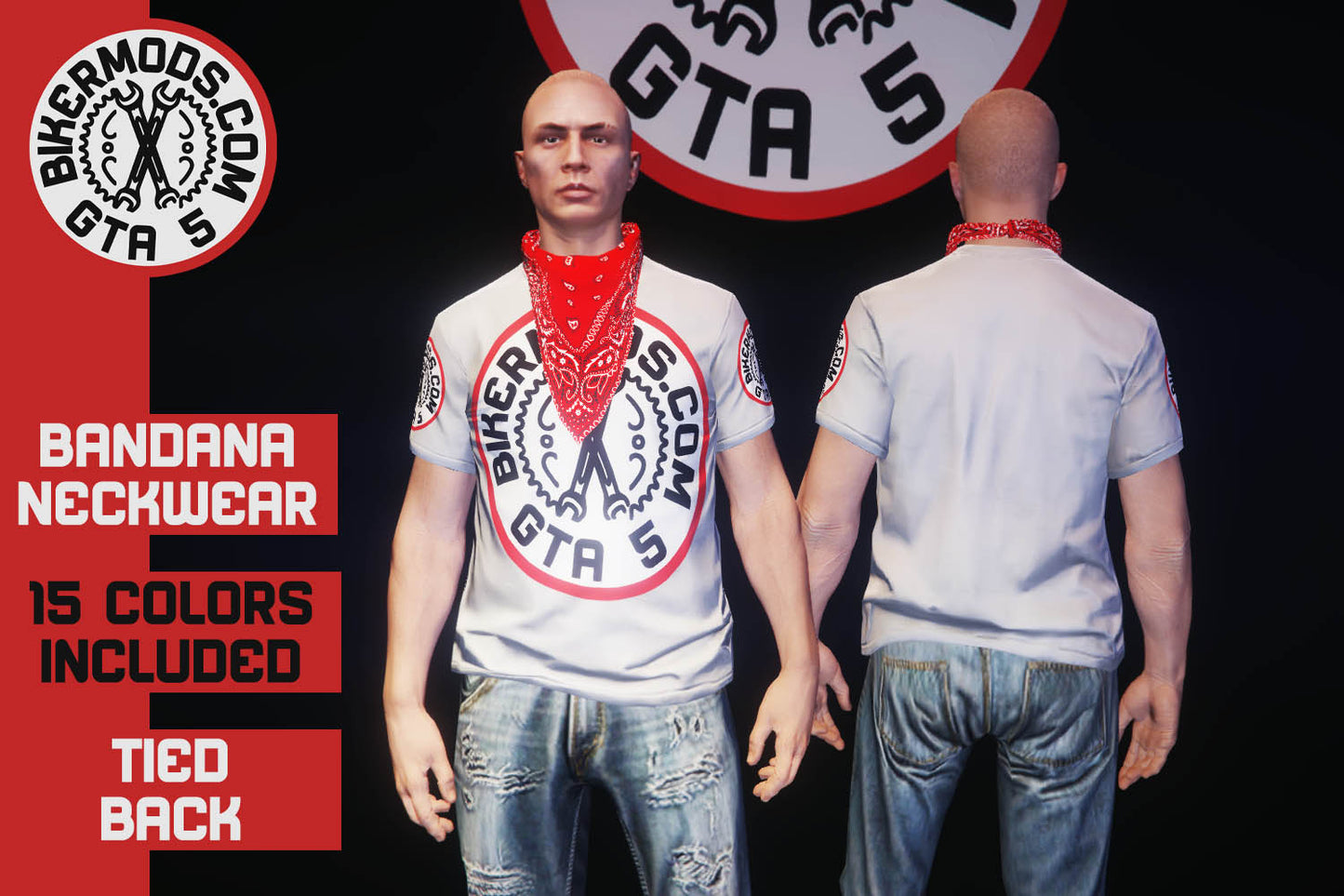 Bandana Neckwear Tied Back (Male)