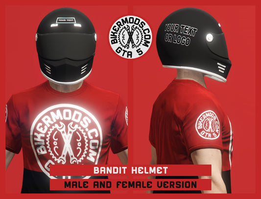 Bandit Helmet (Closed Visor) Photoshop Template Included
