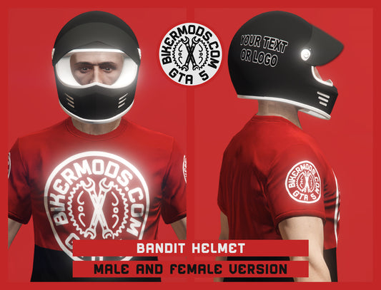 Bandit Helmet (Open Visor) Photoshop Template Included