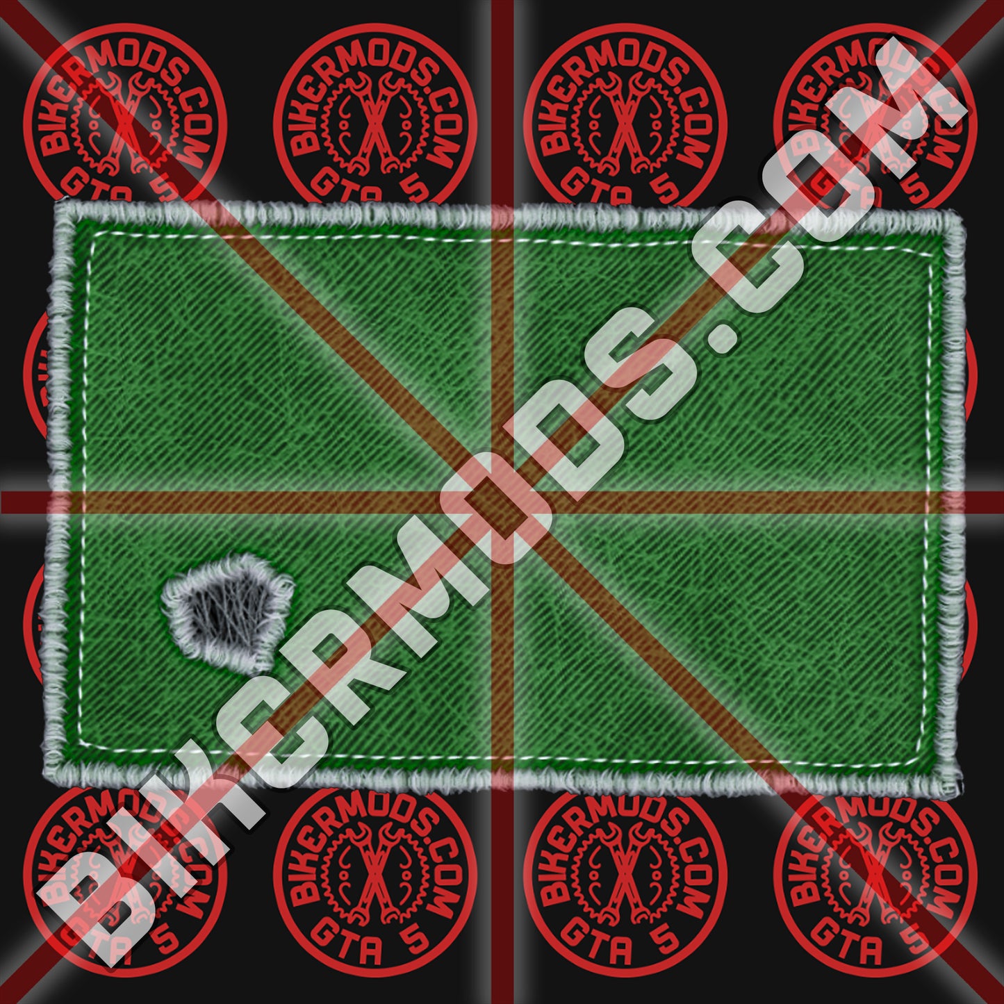 Biker Box Flash Patch (Green)