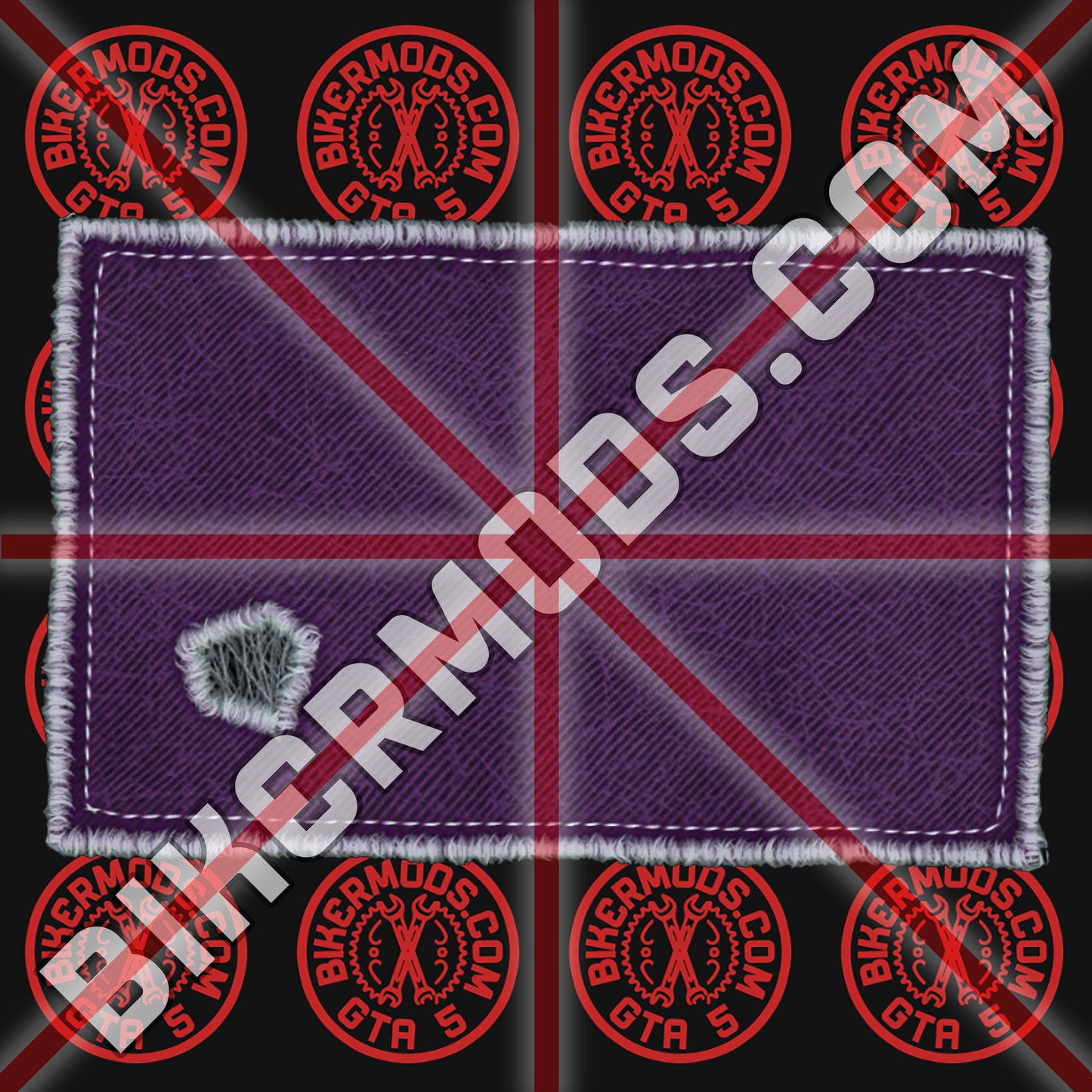 Biker Box Flash Patch (Purple)