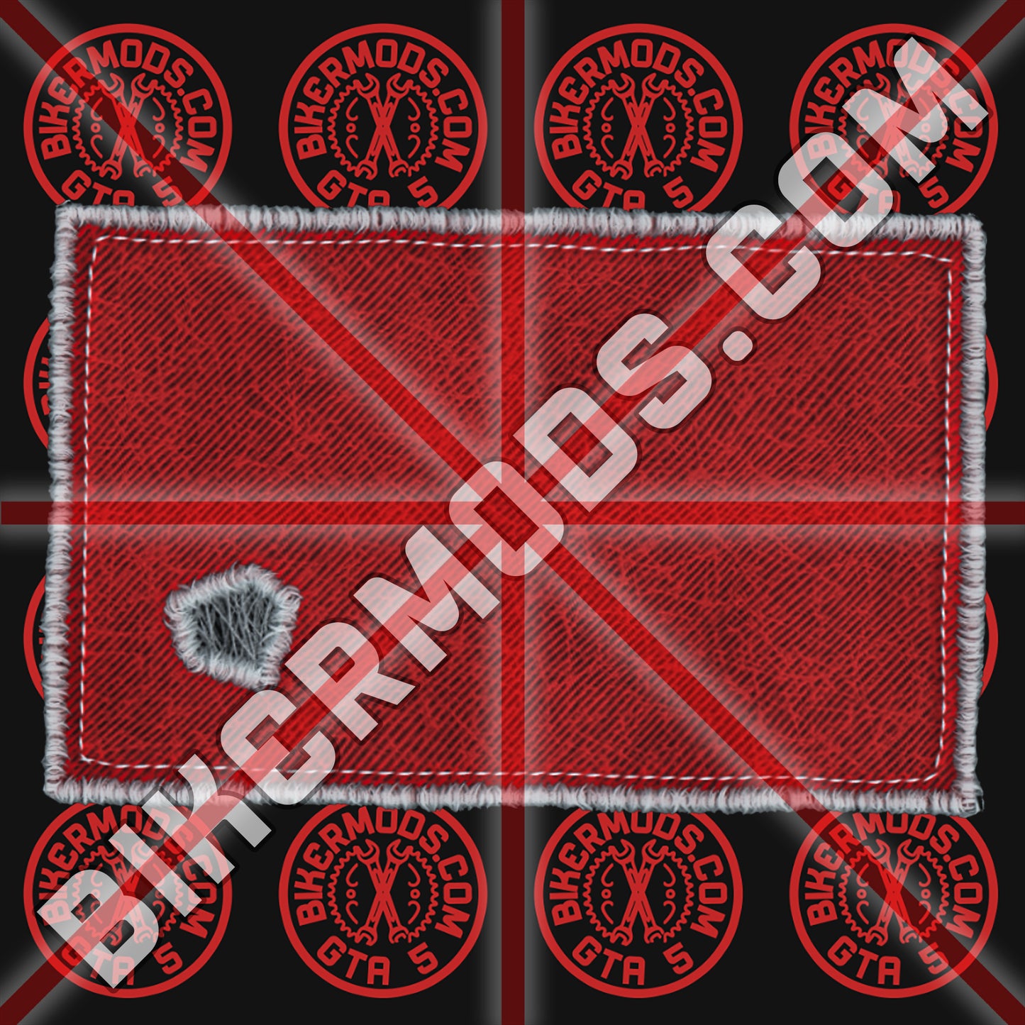 Biker Box Flash Patch (Red)