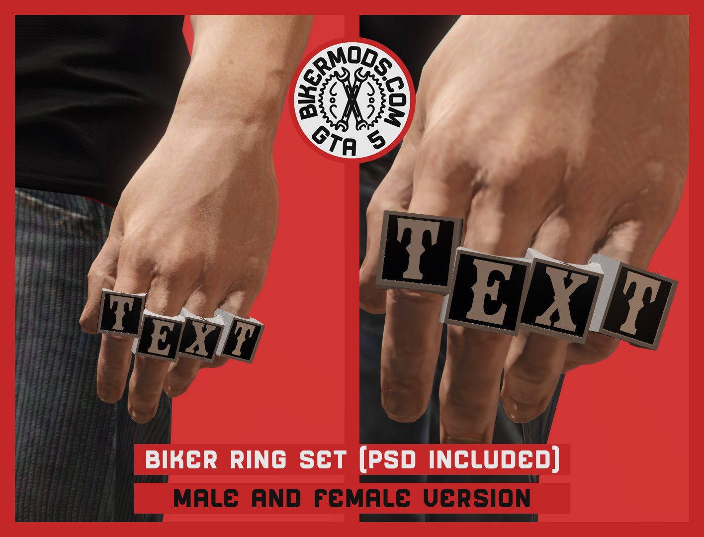 Biker Ring Set