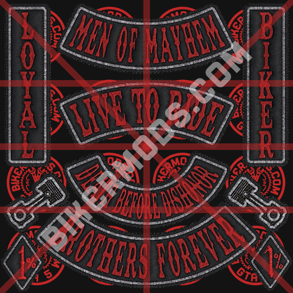 Biker Rocker Pack (Black / Red / White)