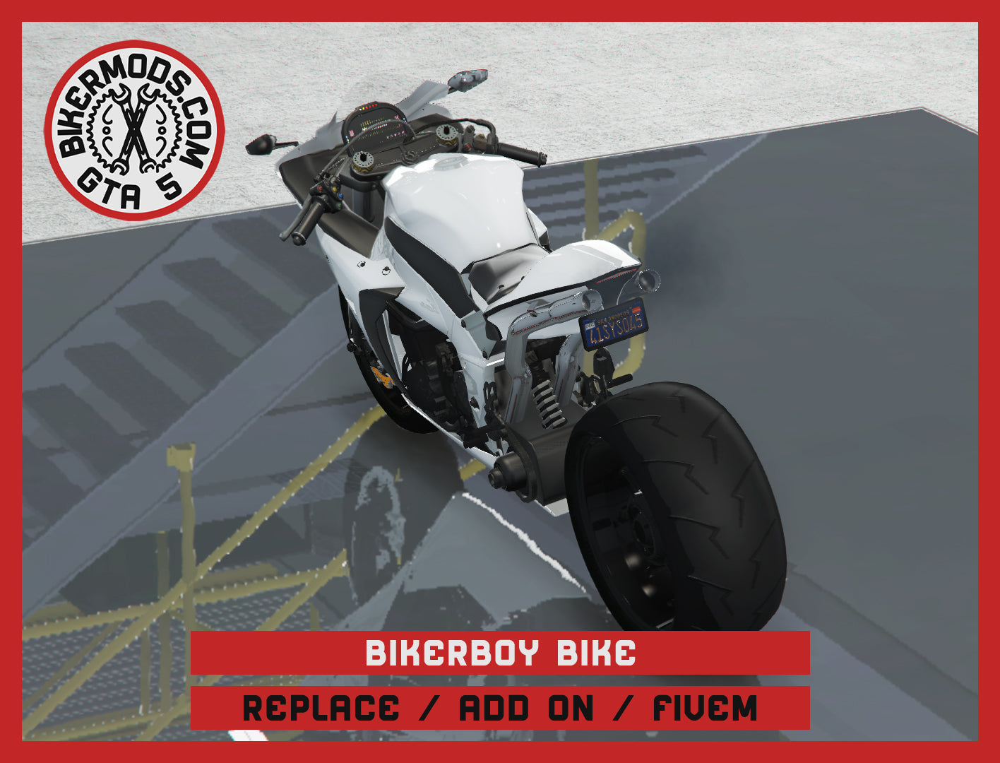Bikerboy Bike (Replace / Add On / FiveM) 101k Poly