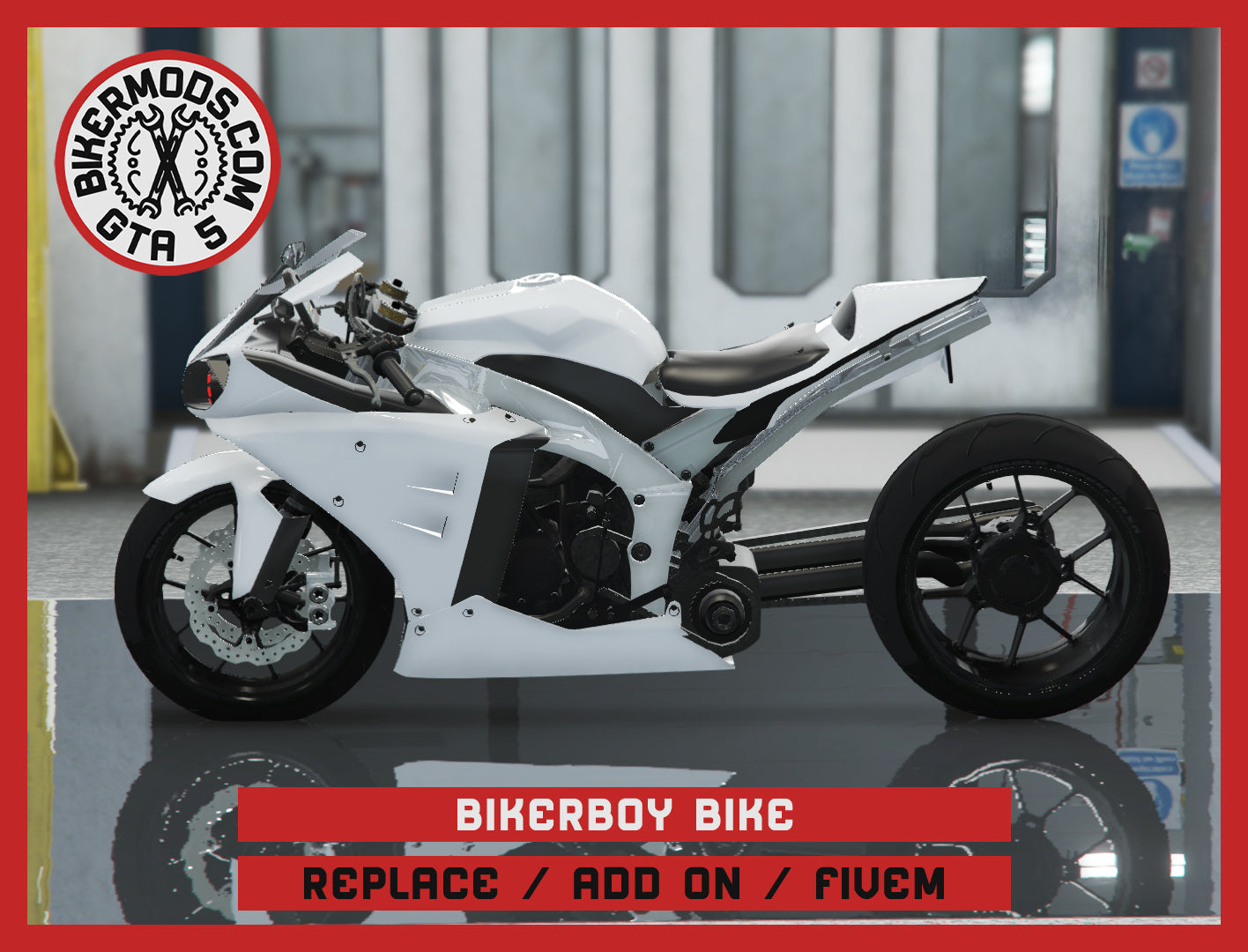 Bikerboy Bike (Replace / Add On / FiveM) 101k Poly