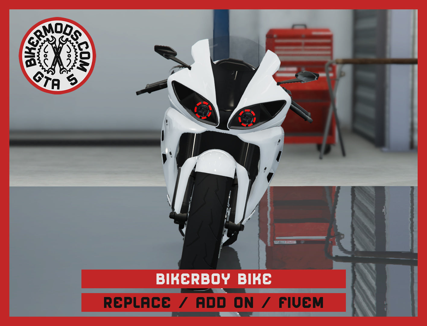 Bikerboy Bike (Replace / Add On / FiveM) 101k Poly