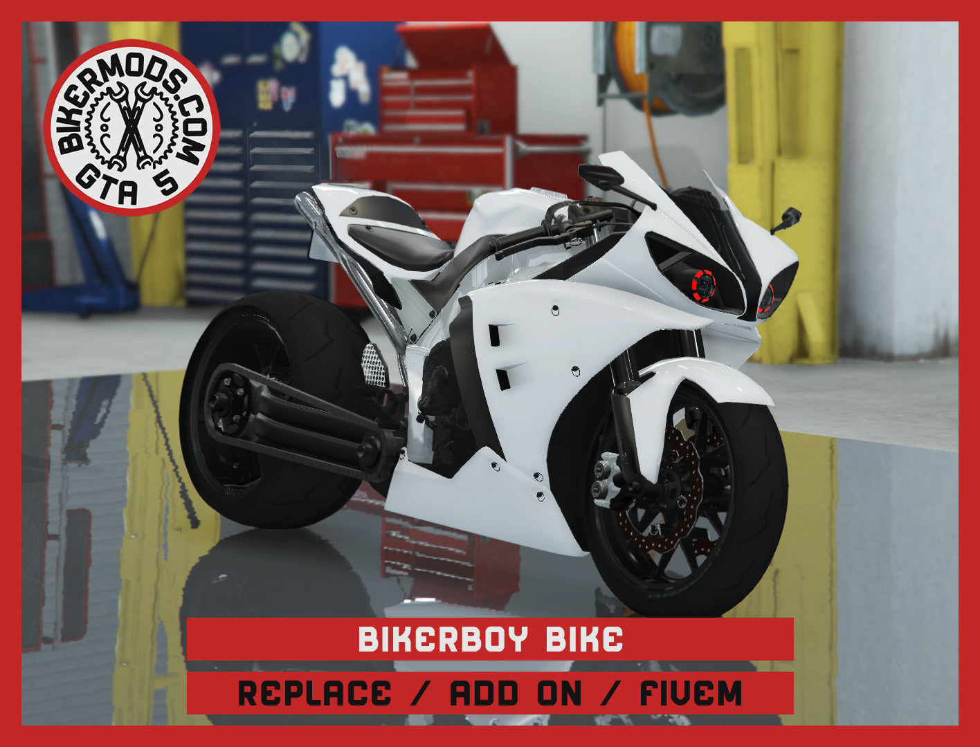Bikerboy Bike (Replace / Add On / FiveM) 101k Poly