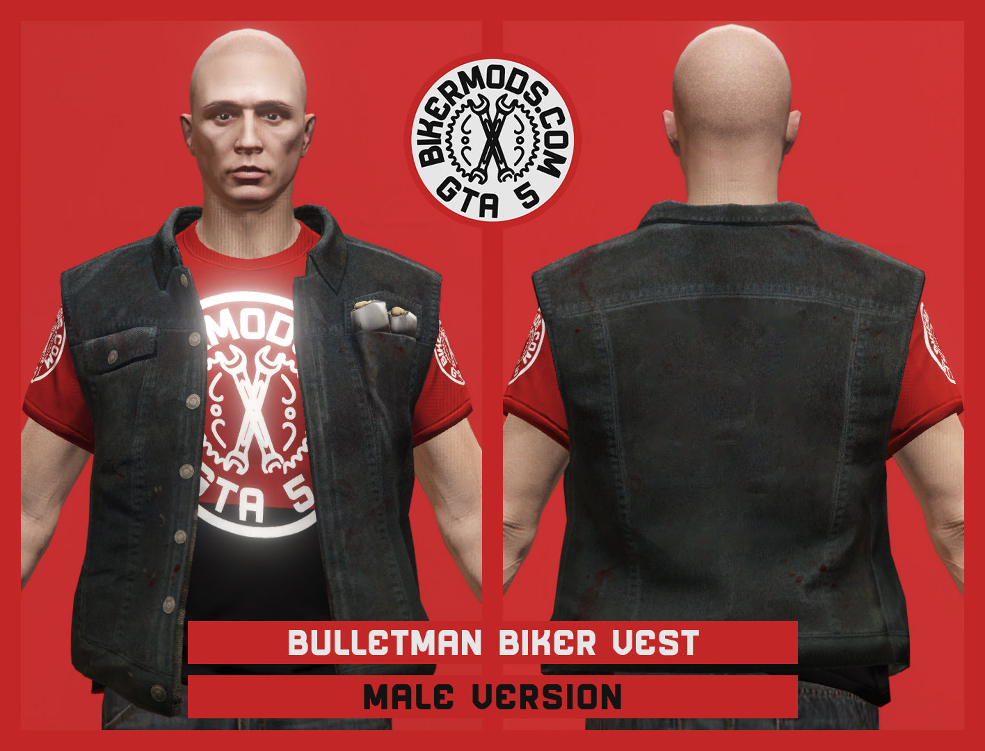 Bulletman Biker Vest (Male)