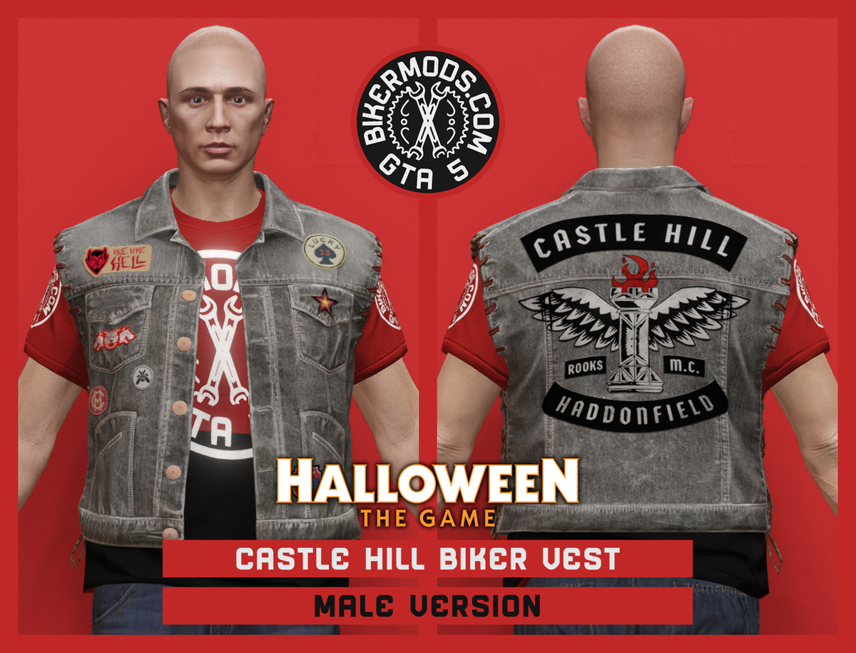 Castle Hill Biker Vest (Male) Halloween The Game