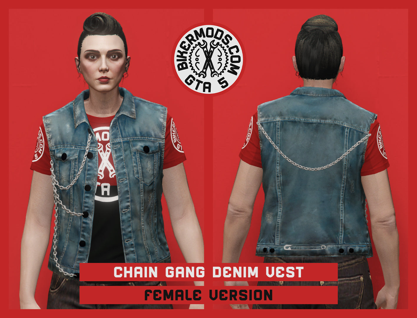 Chain Gang Denim Vest (Female)