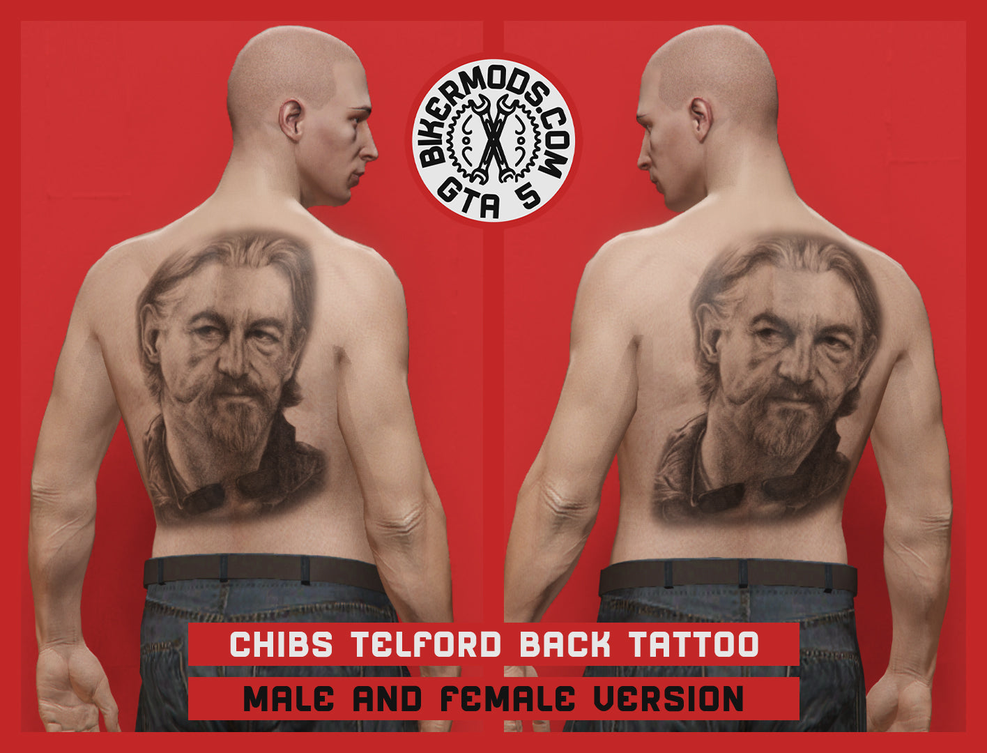 Chibs Telford Back Tattoo (SOA)