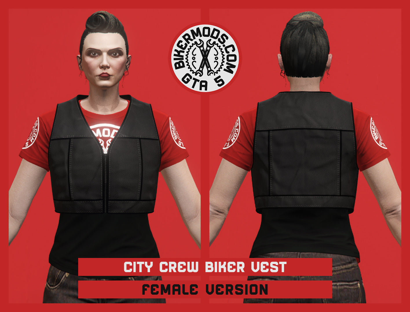 City Crew Biker Vest (Female)