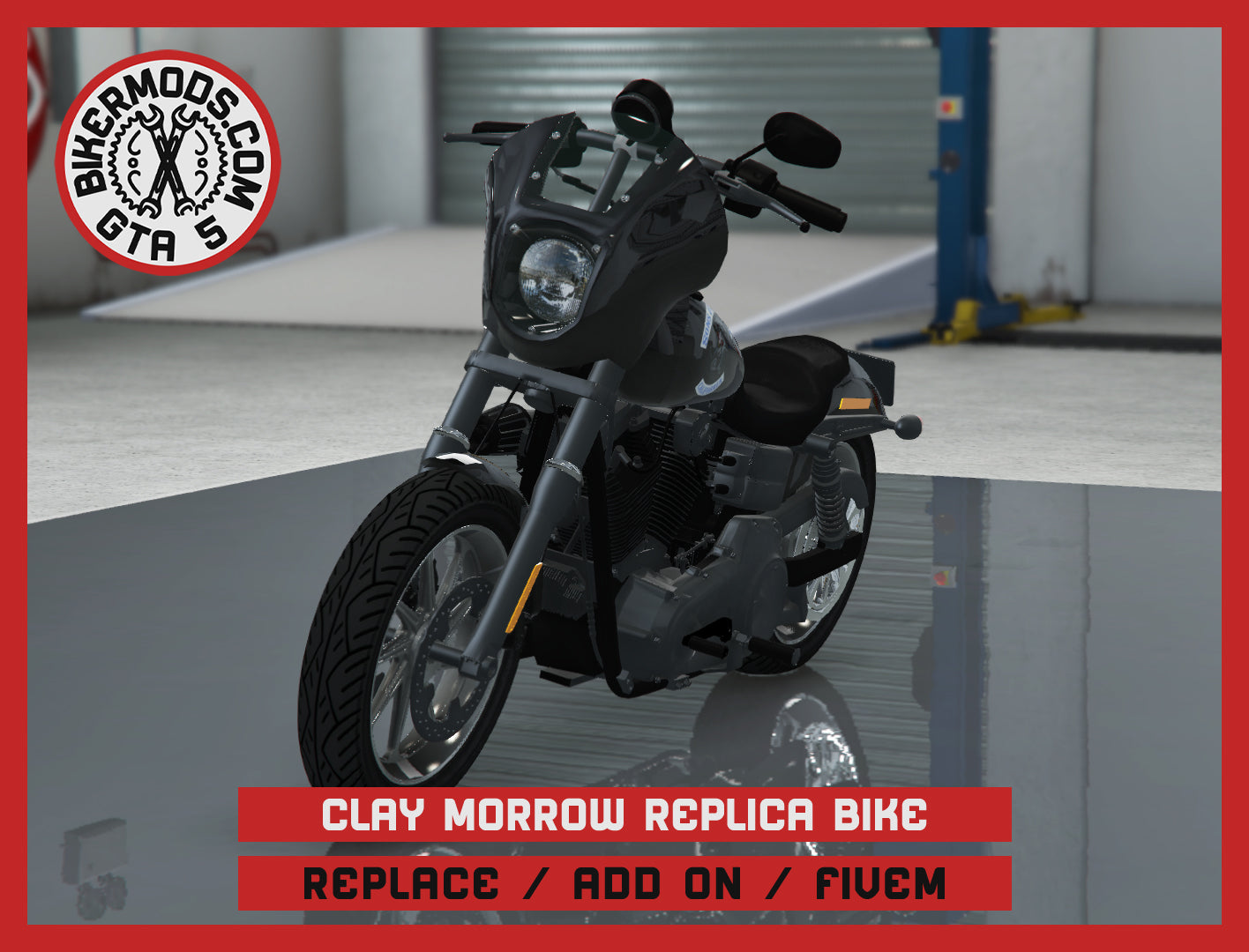Clay Morrow Replica Bike Sons of Anarchy SOA (Replace / Add On / FiveM) 212k Poly