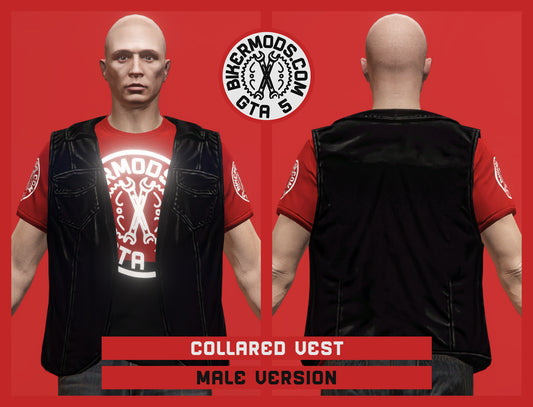 Collared Vest (Male) Black Style