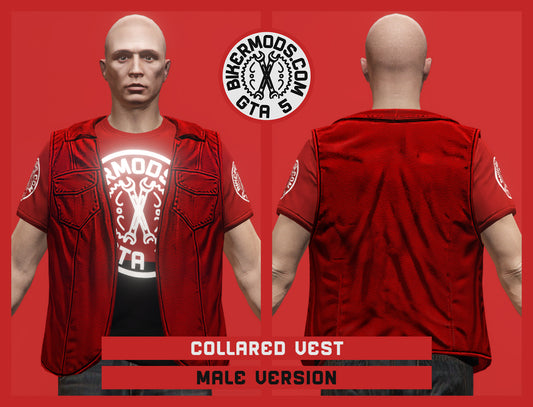 Collared Vest (Male) Red Style
