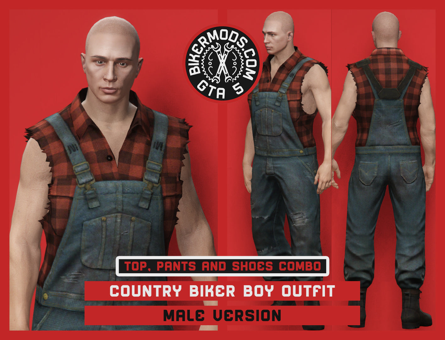 Country Biker Boy Outfit (Male)
