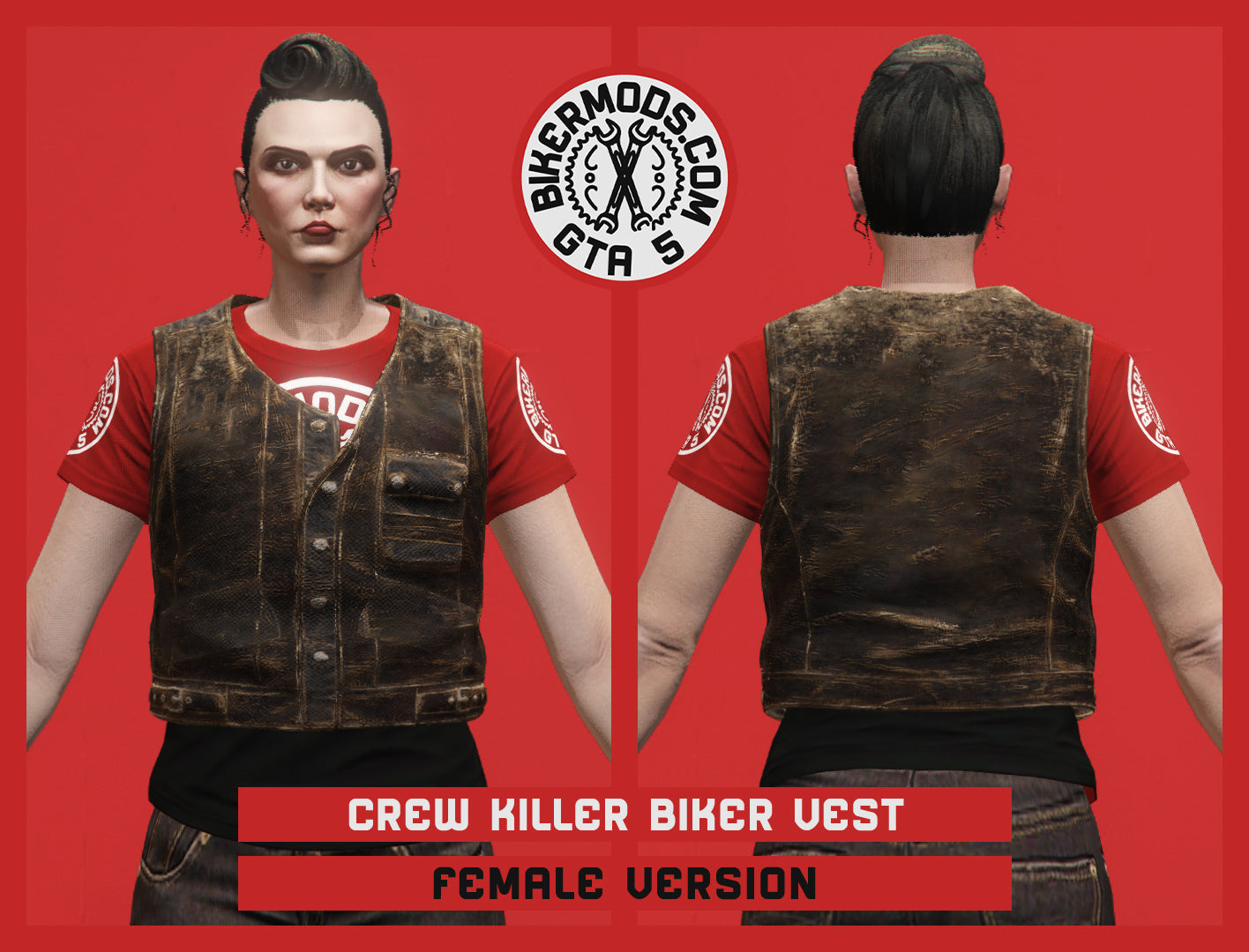 Crew Killer Biker Vest (Female) No Chain No Trim