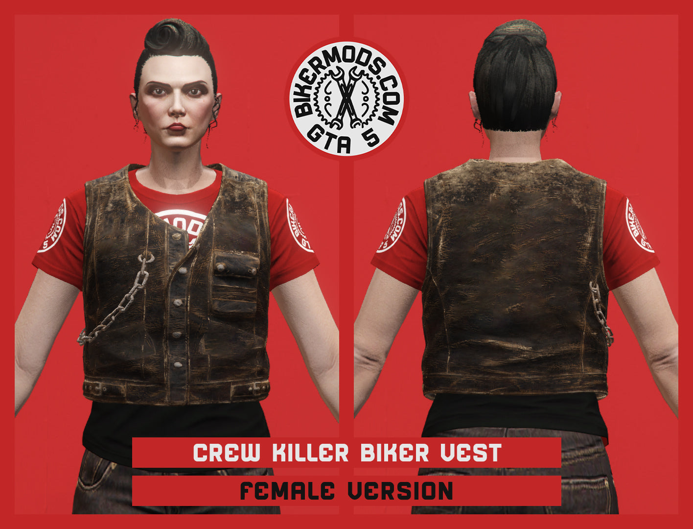 Crew Killer Biker Vest (Female) No Trim