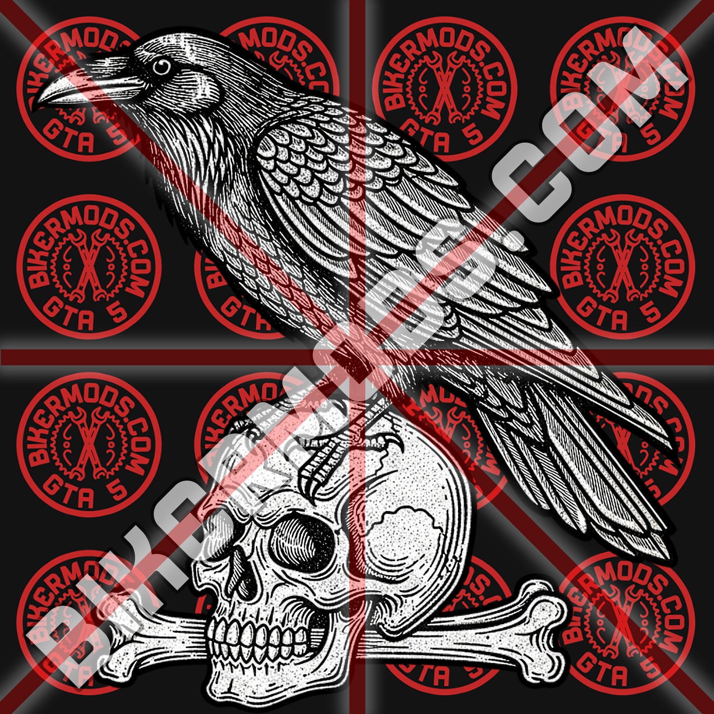 Crow and Bones Emblem